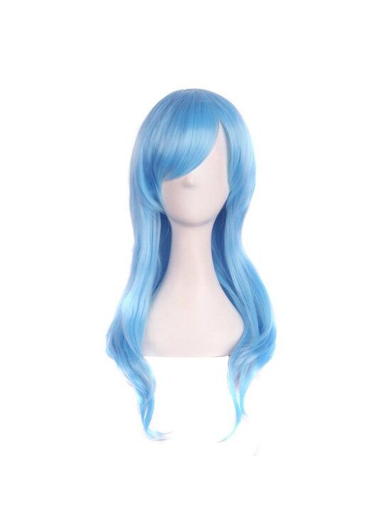 Other - Women's Azure Blue 28" 70cm Long Curly Ends Costume Cosplay Modern Hair Wig